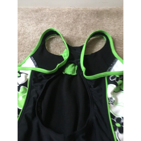 ZeroXPosur Girls Floral Print Swimsuit Floral Printed Sides Size 12 - Picture 8 of 10